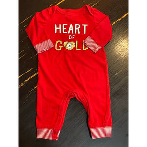 Cat & Jack Bodysuit 0-3 Months soft cute romper red valentines
